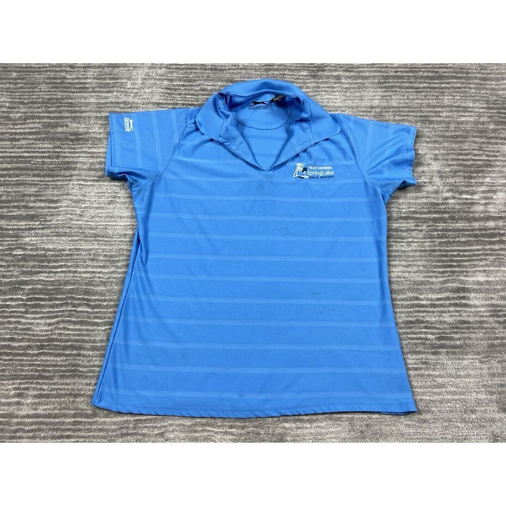 Springlake Golf Resort Florida Employee Shirt‎ Mens Large Blue Polo Slazenger